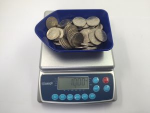 Coin Counting Scales: CS-4 Model with Coin Counter Tray. Count Australian Coins.