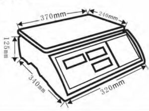 JC Series Industrial Counting Scals Dimensions