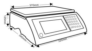 JW Heavy Duty Weighing Scales Dimensions (mm)