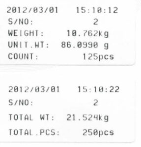 KC Counting Indicator Print Formats