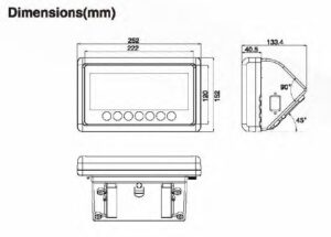 BW Weighing Indicator Dimensions