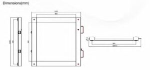 M533 Wheelchair Ramp Scale Dimesnions