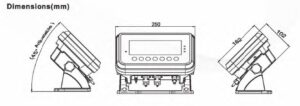 NTW Weighing Indicator Dimensions