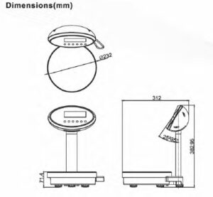 ROW Paint Mixing Scale Dimensions